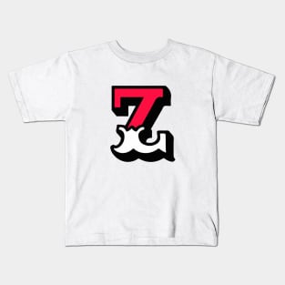 Monogram Z - Alphabet Scrapbooking Red/White Circus Style Kids T-Shirt
